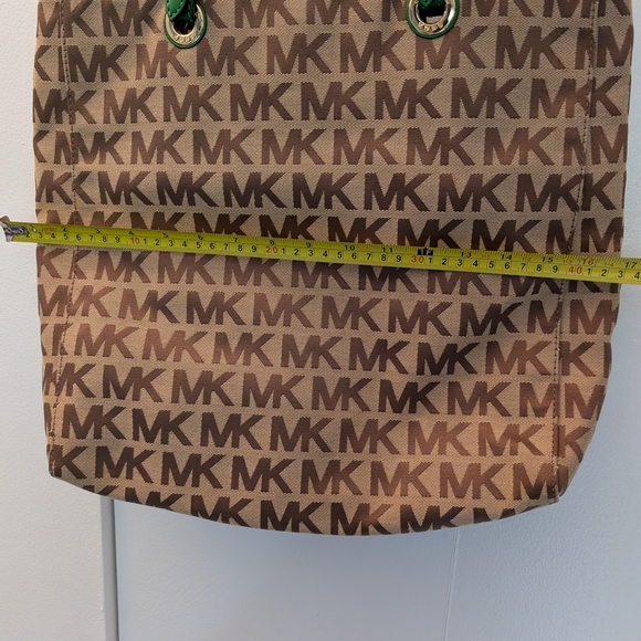 Michael Kors Brown and Green Tote Bag - Picture 3 of 5